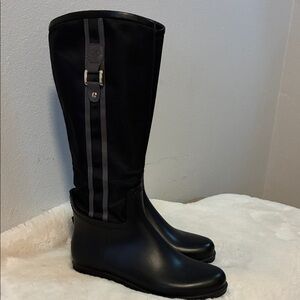 Dav Fairfield Black Riding Rain Boot US 8 Euro 38